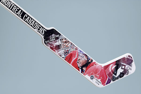 Hockeystick - Sportartikel dekoriert mit DIGITRAN Heißtransferbildern