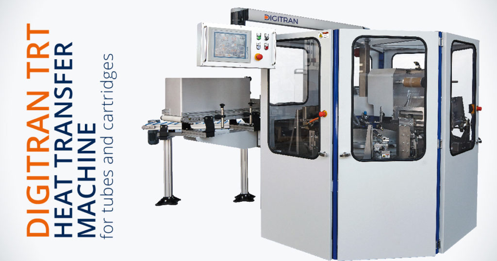 DIGITRAN TRT – Fully automatic heat transfer machine for cosmetic tubes and cartridges