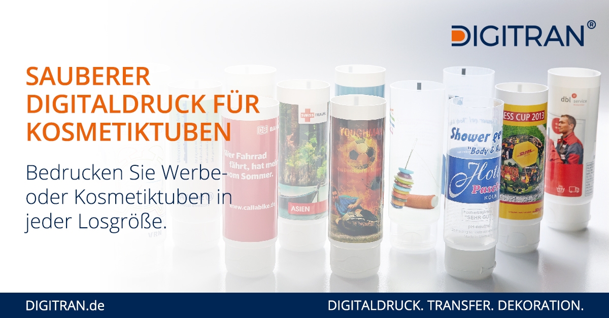 Digitaldruck für Tuben