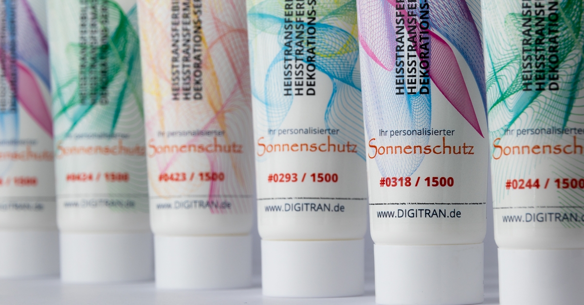 Serialized Cosmetic Tubes - Digital Heat Transfer