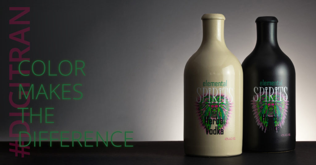CMTD – Keramikflaschen – Digital bedruckt mit Heißtransfertechnologie