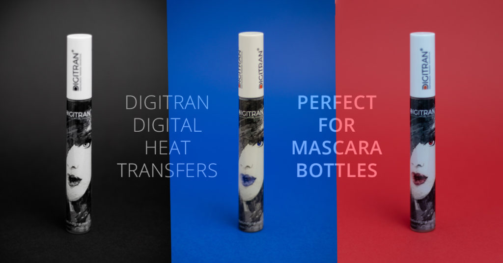 Mascara Flaschen digital bedruckt